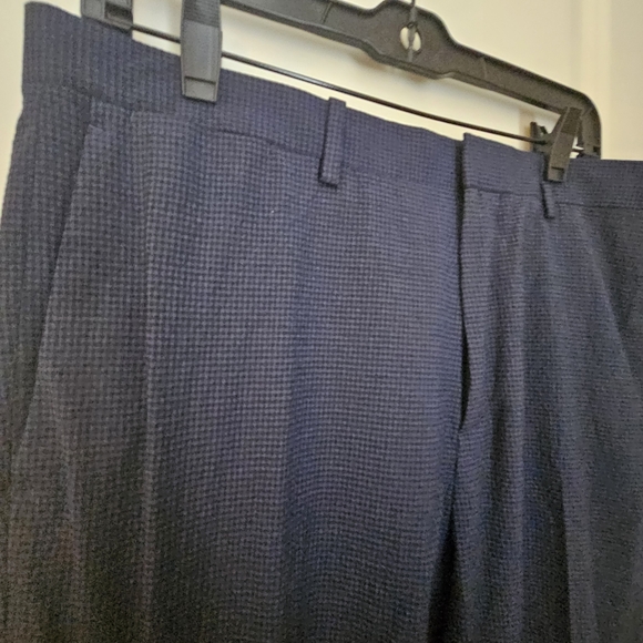 Theory mens dress pants small checkered blue size 34 - Picture 3 of 4